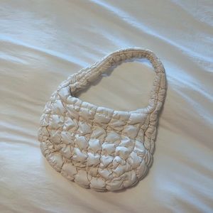 COS Quilted Mini Bag in Stone